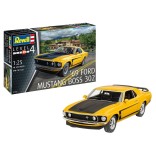 KIT PARA MONTAR REVELL FORD MUSTANG BOSS 302 1969 1/25 109 PEÇAS REV 07025